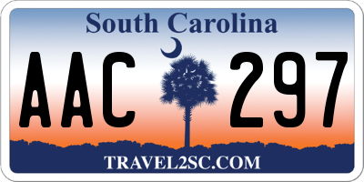 SC license plate AAC297