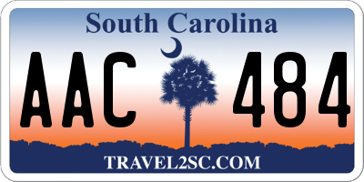 SC license plate AAC484