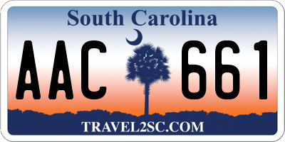 SC license plate AAC661