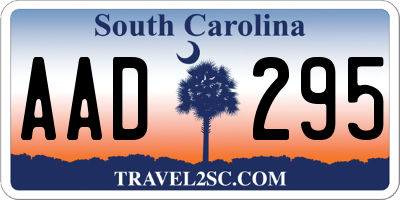 SC license plate AAD295