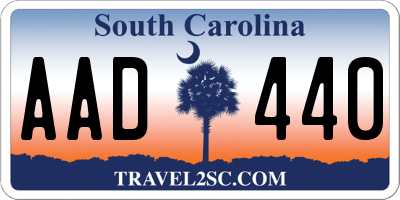 SC license plate AAD440