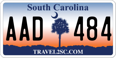 SC license plate AAD484
