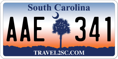 SC license plate AAE341