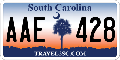 SC license plate AAE428