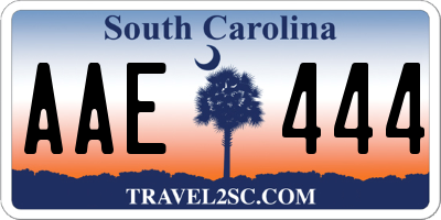 SC license plate AAE444