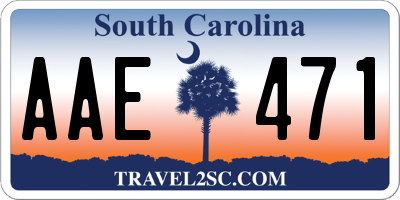 SC license plate AAE471
