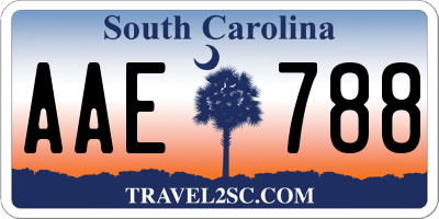 SC license plate AAE788