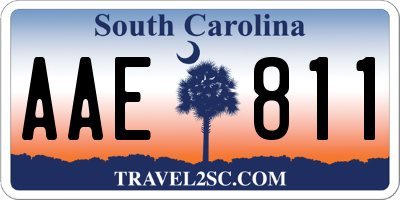 SC license plate AAE811