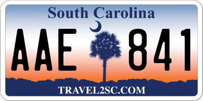 SC license plate AAE841