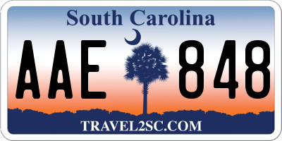 SC license plate AAE848