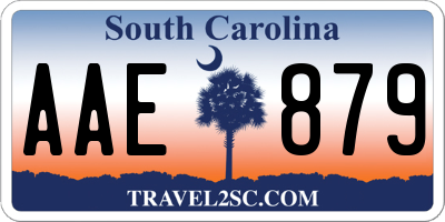 SC license plate AAE879
