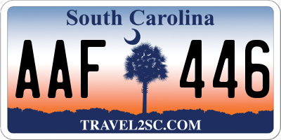 SC license plate AAF446