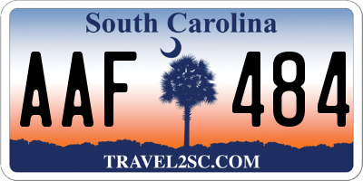 SC license plate AAF484