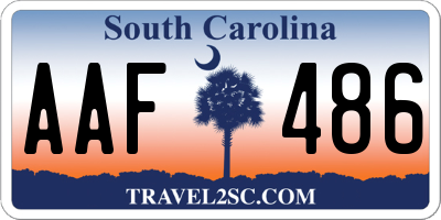 SC license plate AAF486