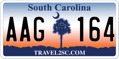 SC license plate AAG164