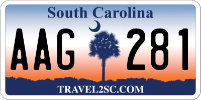 SC license plate AAG281