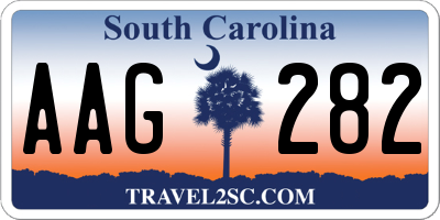 SC license plate AAG282