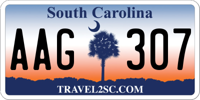 SC license plate AAG307