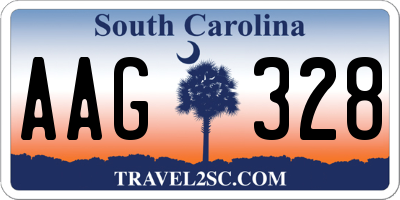 SC license plate AAG328