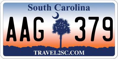 SC license plate AAG379