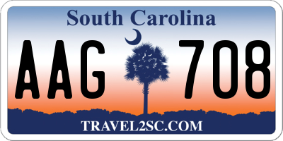 SC license plate AAG708