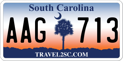 SC license plate AAG713