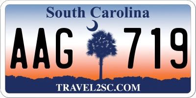 SC license plate AAG719