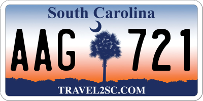 SC license plate AAG721