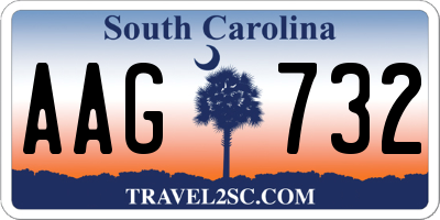 SC license plate AAG732