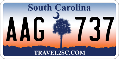 SC license plate AAG737