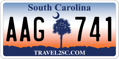 SC license plate AAG741