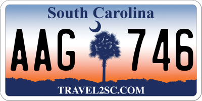 SC license plate AAG746