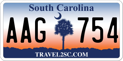 SC license plate AAG754