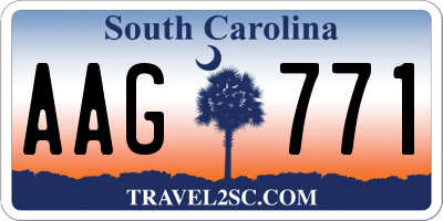 SC license plate AAG771