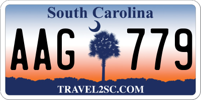 SC license plate AAG779