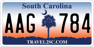 SC license plate AAG784