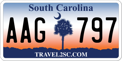 SC license plate AAG797