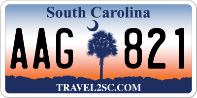 SC license plate AAG821