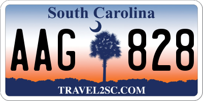 SC license plate AAG828