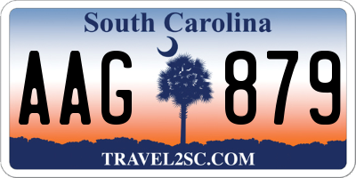 SC license plate AAG879