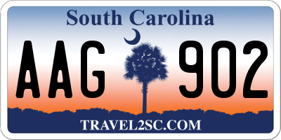 SC license plate AAG902