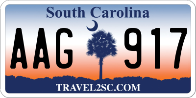 SC license plate AAG917