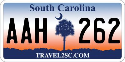 SC license plate AAH262