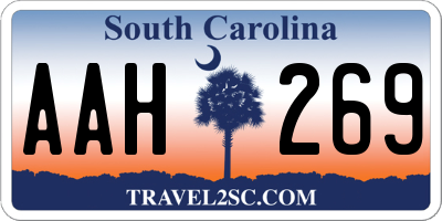 SC license plate AAH269