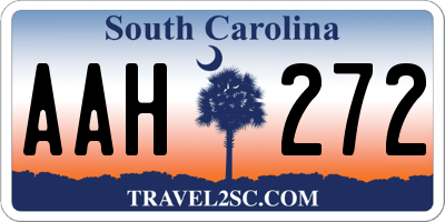 SC license plate AAH272