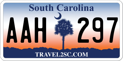 SC license plate AAH297