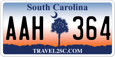 SC license plate AAH364