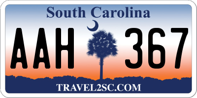 SC license plate AAH367