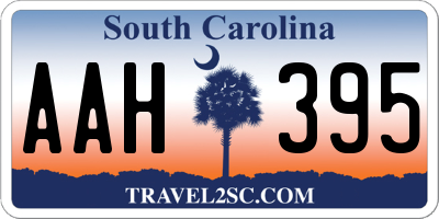 SC license plate AAH395