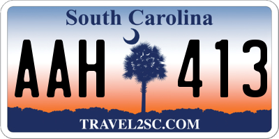 SC license plate AAH413